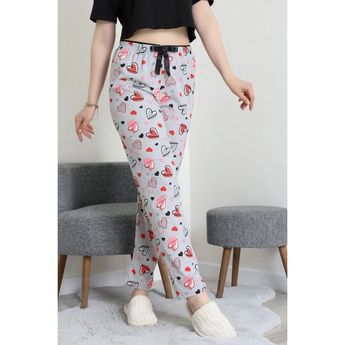 Viskon Pijama Altı Gri - 52284.2145.