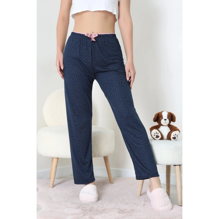 Viskon Pijama Altı Lacivert - 52284.2145.