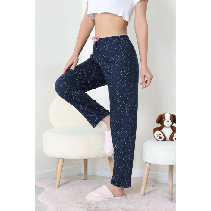 Viskon Pijama Altı Lacivert - 52284.2145.