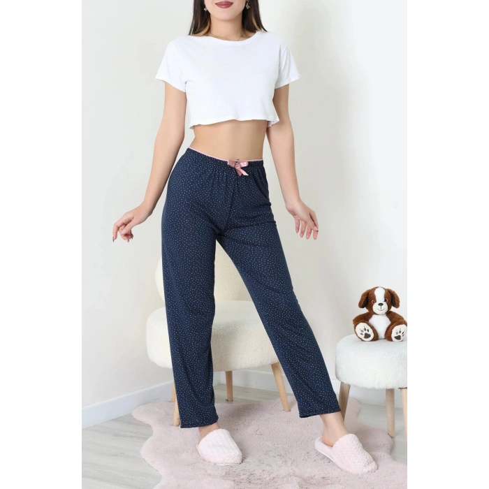 Viskon Pijama Altı Lacivert - 52284.2145.