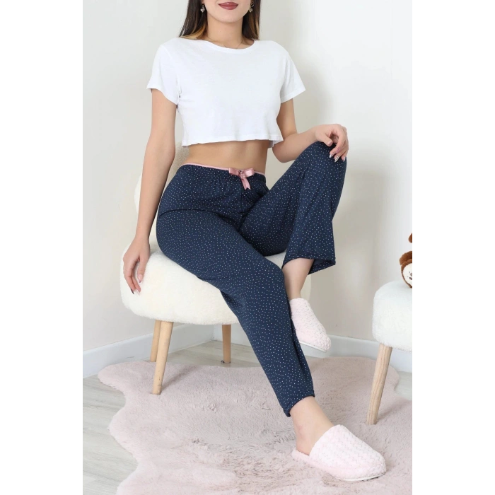 Viskon Pijama Altı Lacivert - 52284.2145.