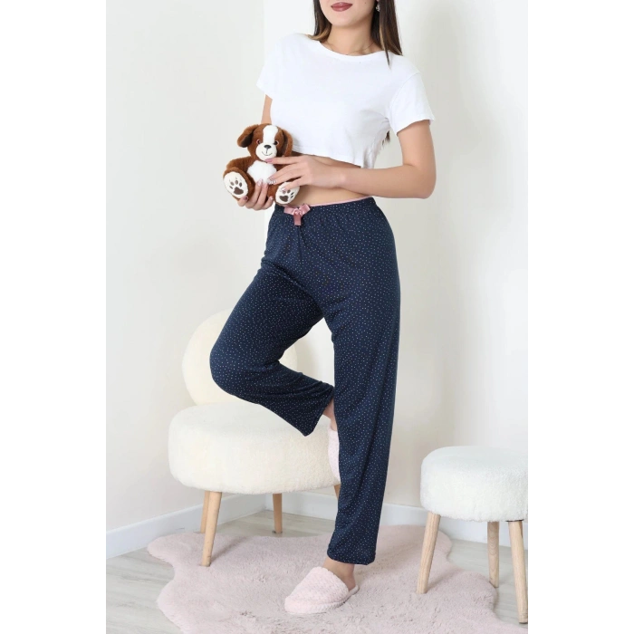 Viskon Pijama Altı Lacivert - 52284.2145.