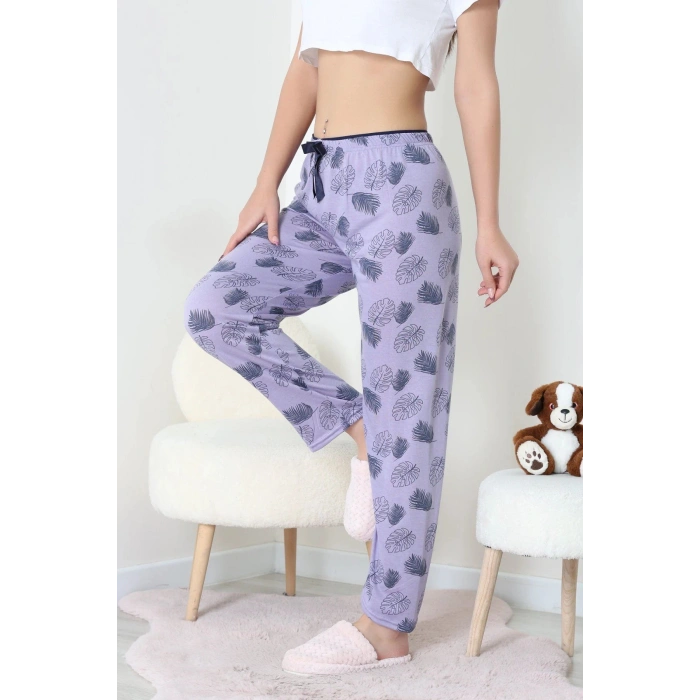Viskon Pijama Altı Lila - 52284.2145.