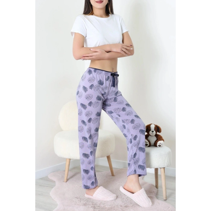 Viskon Pijama Altı Lila - 52284.2145.