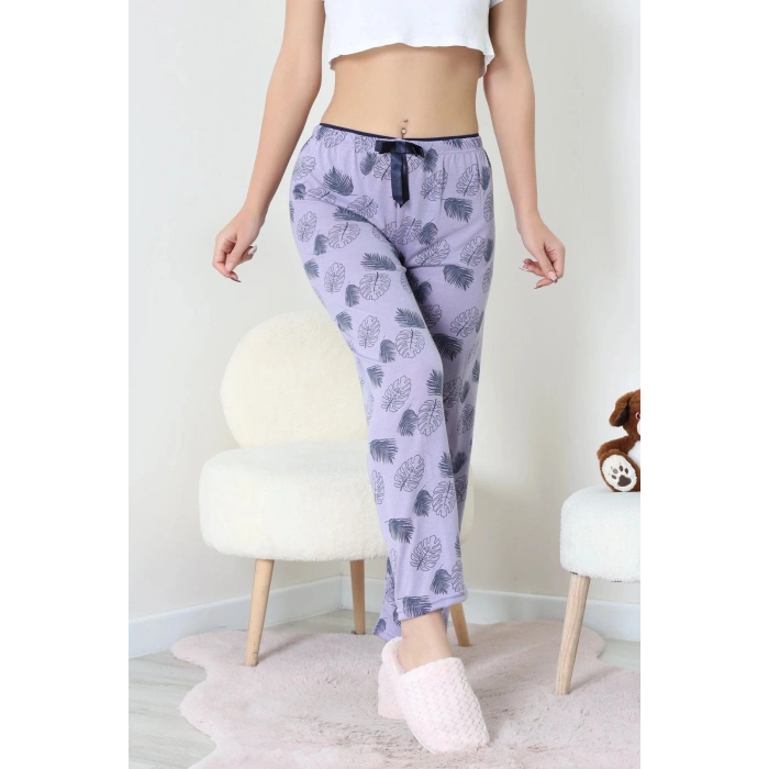 Viskon Pijama Altı Lila - 52284.2145.