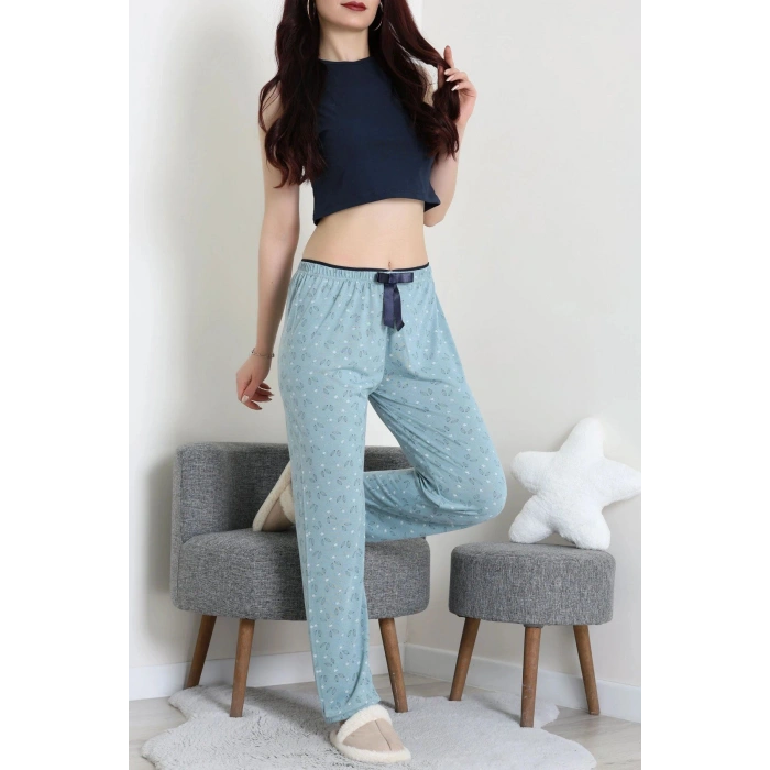 Viskon Pijama Altı Mint - 52284.2145.
