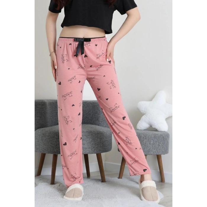 Viskon Pijama Altı Pembe - 52284.2145.