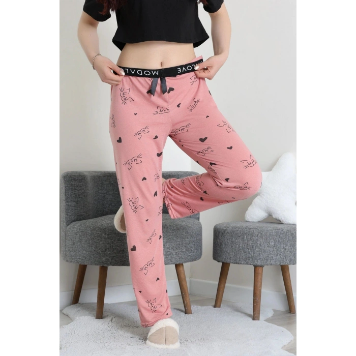 Viskon Pijama Altı Pembe - 52284.2145.
