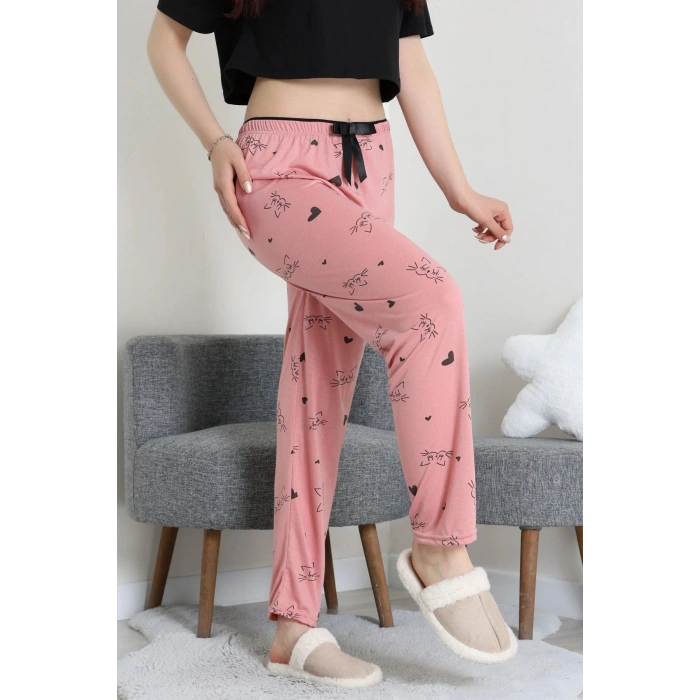 Viskon Pijama Altı Pembe - 52284.2145.