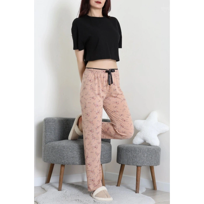 Viskon Pijama Altı Vizon - 52284.2145.