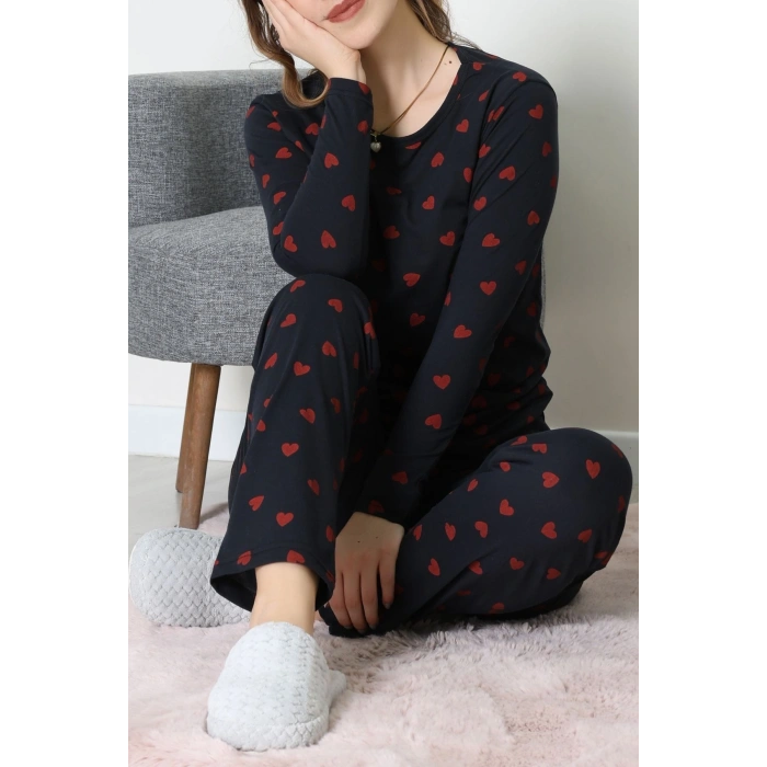 Viskon Pijama Takımı Siyah - 52185.2123.