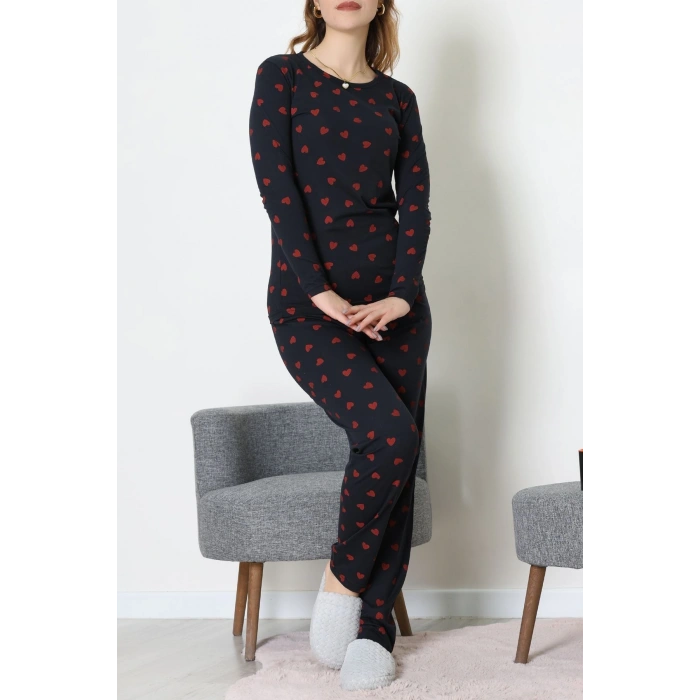 Viskon Pijama Takımı Siyah - 52185.2123.