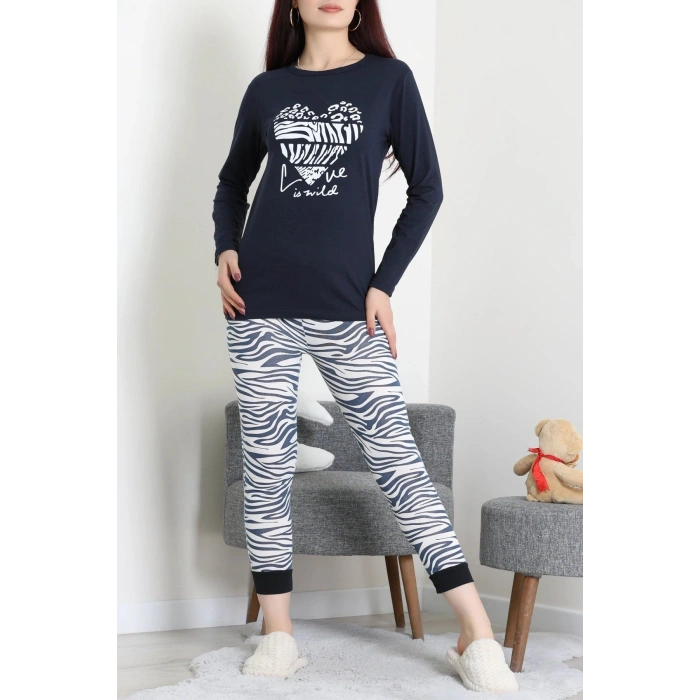 Viskon Pijama Takımı Zebra - 52185.2123.
