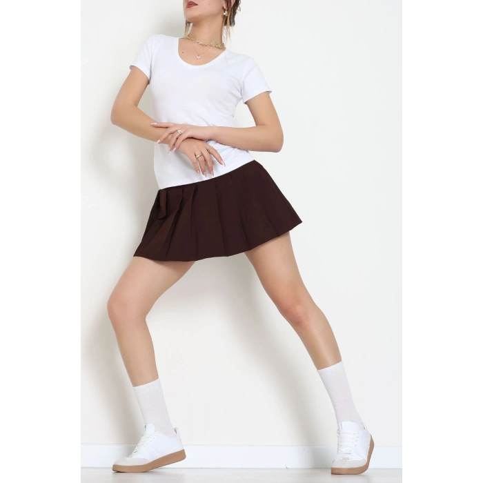 Viskon V Yaka Kısa Kollu Body Beyaz - 5000.2127.