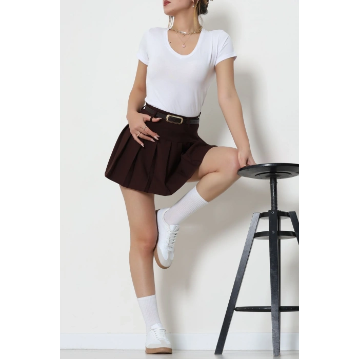 Viskon V Yaka Kısa Kollu Body Beyaz - 5000.2127.