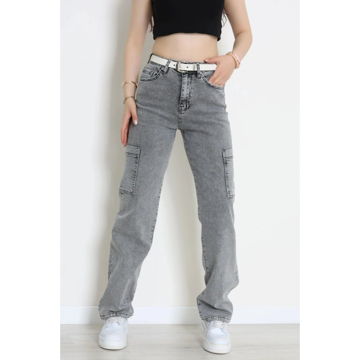 Wide Leg Jeans Gri - 2987920.1968.