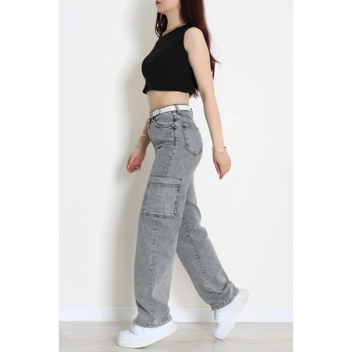Wide Leg Jeans Gri - 2987920.1968.