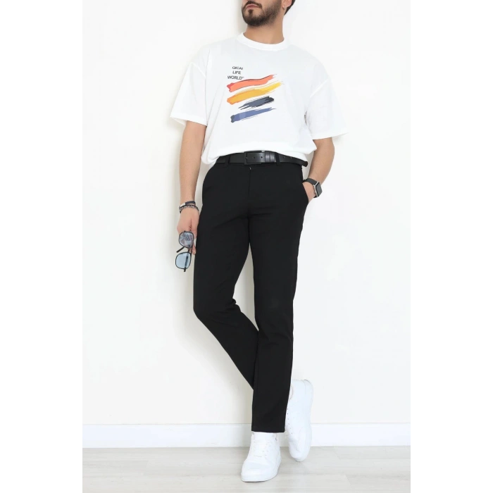 Wortex Oversize Erkek Tişört Beyaz - 31693.1878.