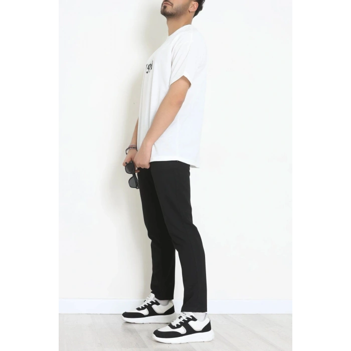 Wortex Oversize Erkek Tişört Beyaz - 31700.1878.