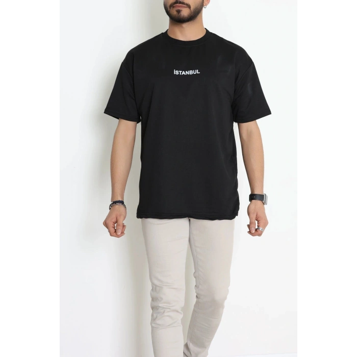 Wortex Oversize Erkek Tişört Siyah - 31688.1878.