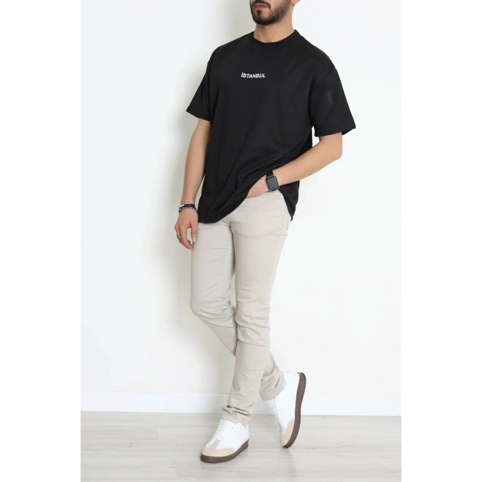 Wortex Oversize Erkek Tişört Siyah - 31688.1878.