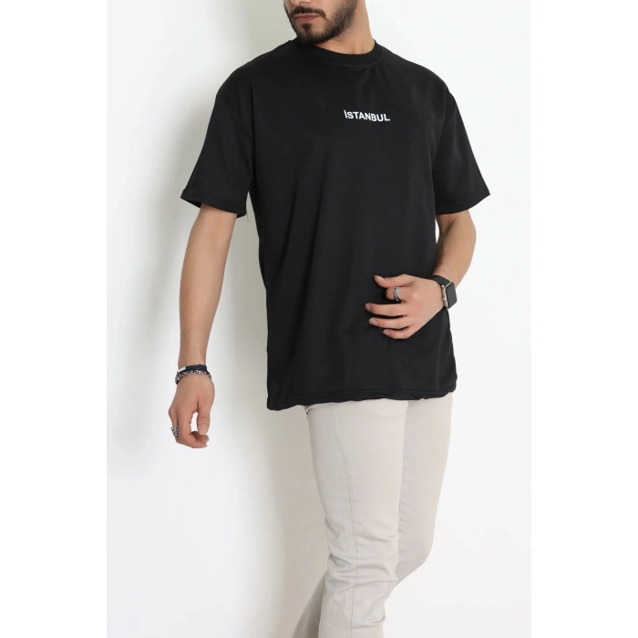 Wortex Oversize Erkek Tişört Siyah - 31688.1878.