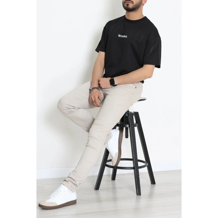Wortex Oversize Erkek Tişört Siyah - 31688.1878.
