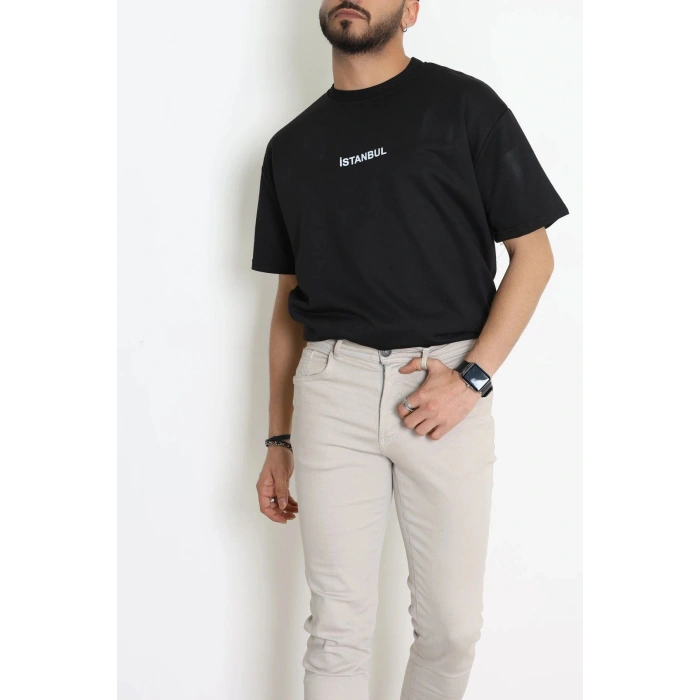 Wortex Oversize Erkek Tişört Siyah - 31688.1878.