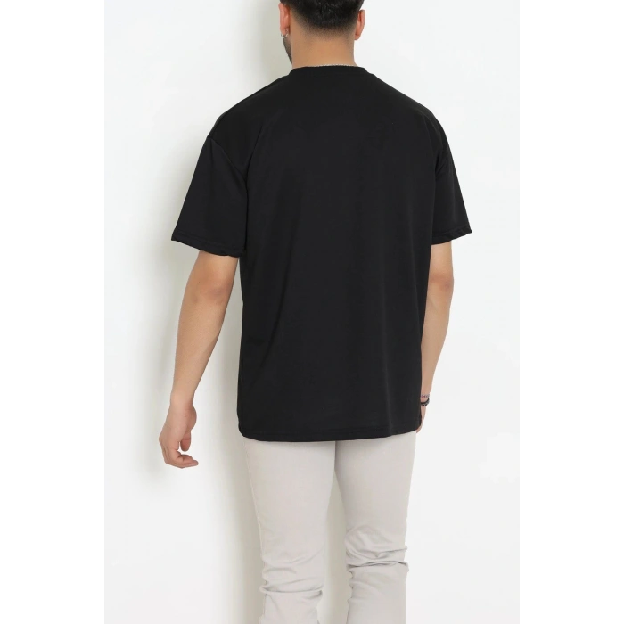 Wortex Oversize Erkek Tişört Siyah - 31691.1878.
