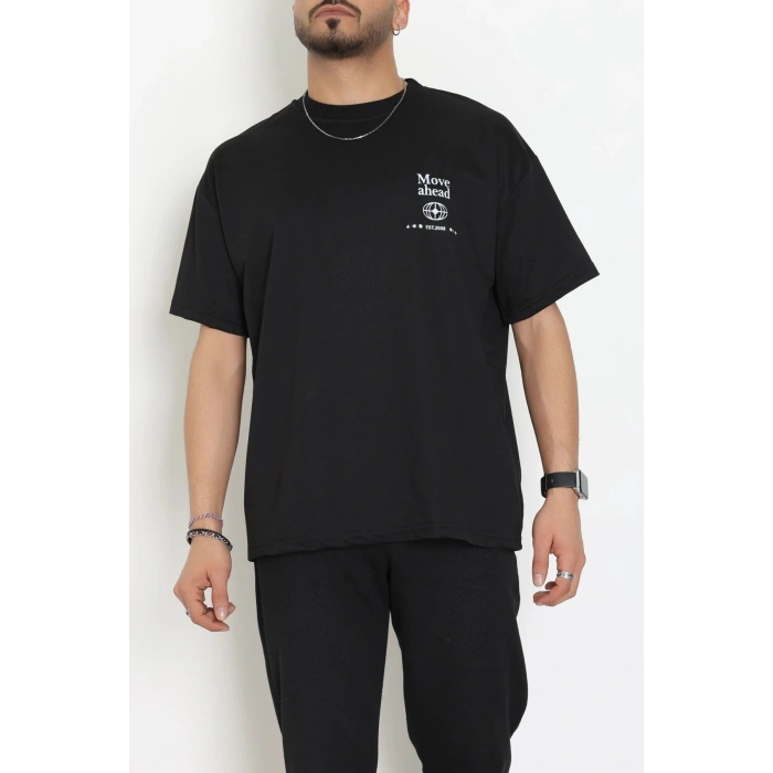 Wortex Oversize Erkek Tişört Siyah - 31692.1878.