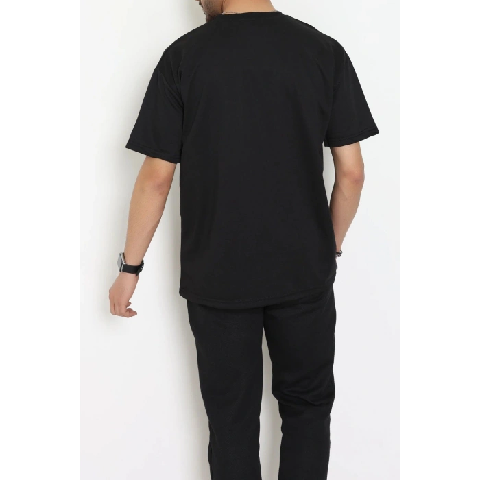 Wortex Oversize Erkek Tişört Siyah - 31694.1878.