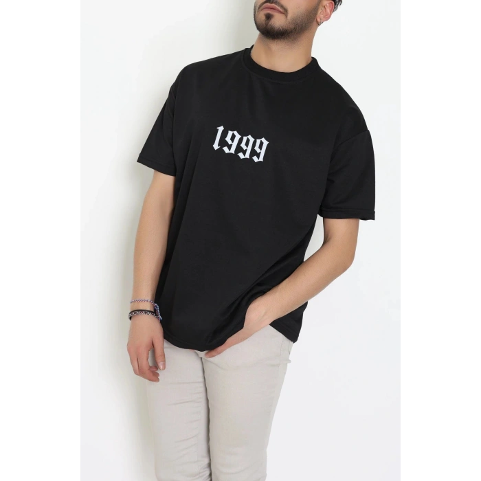 Wortex Oversize Erkek Tişört Siyah - 31700.1878.