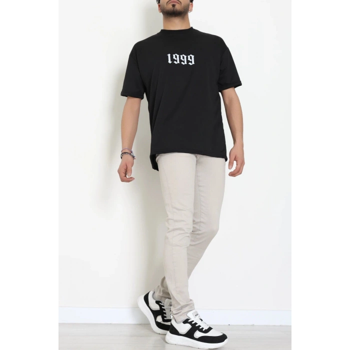 Wortex Oversize Erkek Tişört Siyah - 31700.1878.