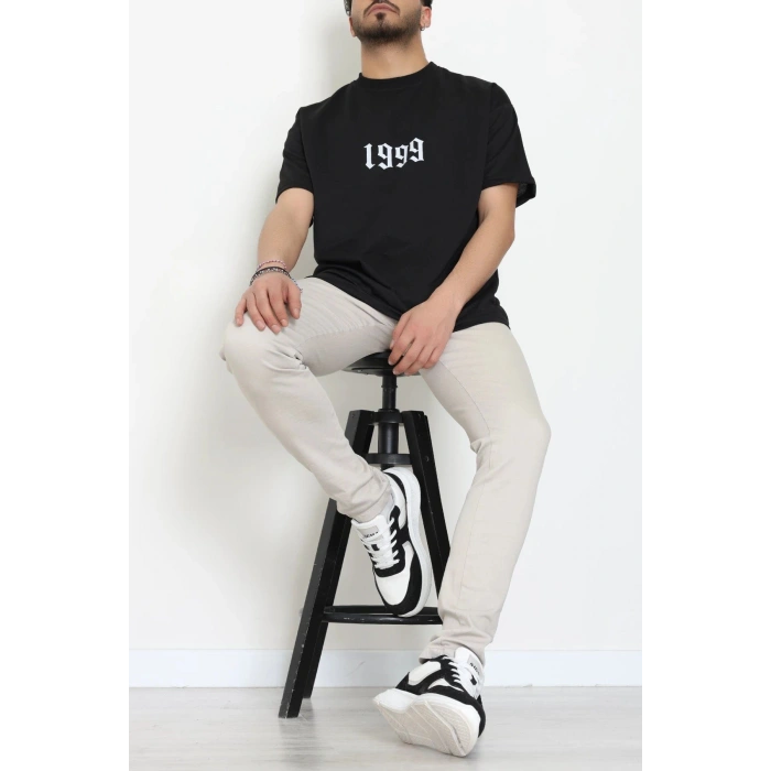 Wortex Oversize Erkek Tişört Siyah - 31700.1878.