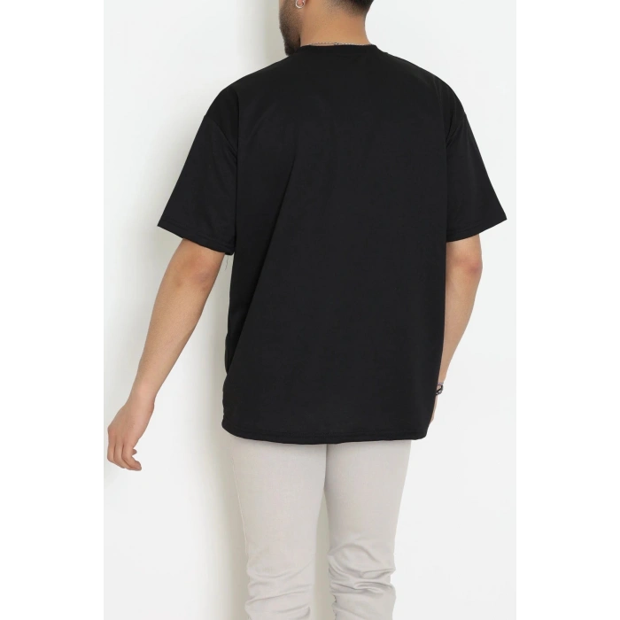 Wortex Oversize Erkek Tişört Siyah - 31705.1878.