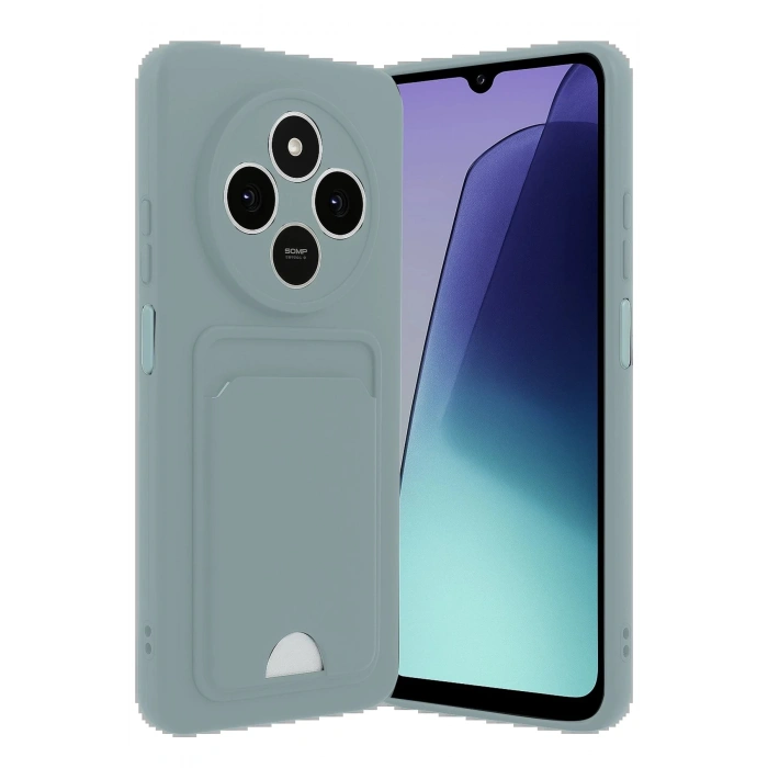 Xiaomi Redmi 14C Kelvin Kartvizitli Silikon - Açık Yeşil