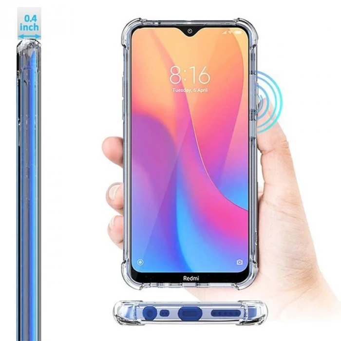 Xiaomi Redmi 8A Anti-Drop Darbe Emici Silikon Kılıf-(1903)