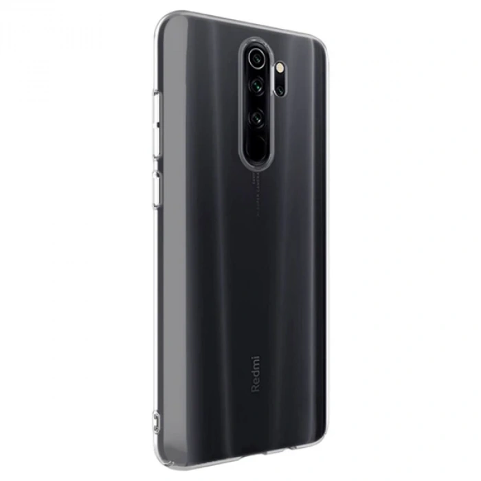 Xiaomi Redmi Note 8 Pro Kamera Korumalı Fit Şeffaf Silikon Kılıf-(1903)
