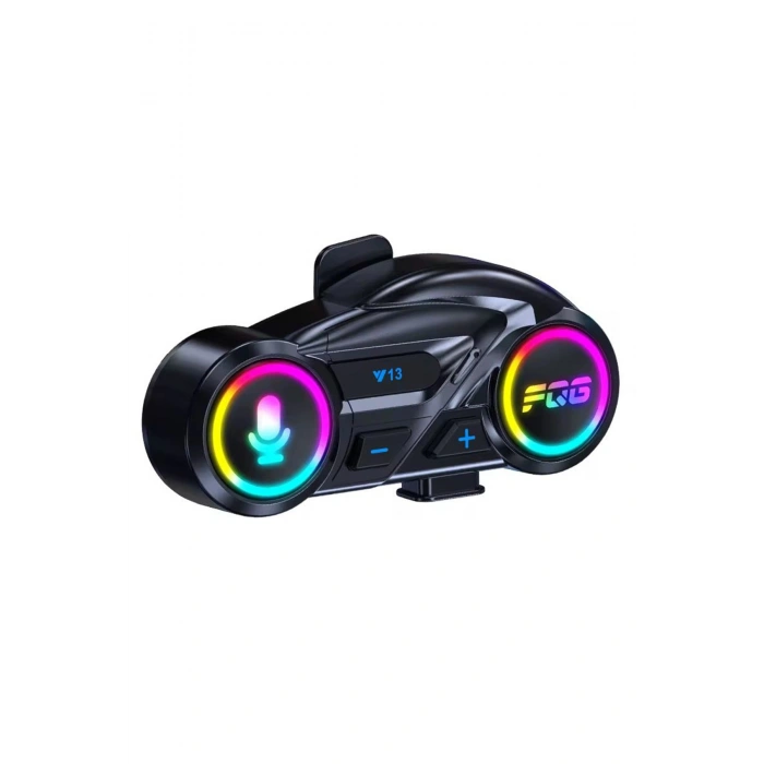 Y13 Motor Kask Kulaklık Rgb Modlu Radyolu Motosiklet Kulaklık 5.3 Bluetooth Intercom