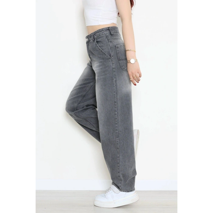Yan Cep Baggy Kot Pantolon Füme - 32876.2059.