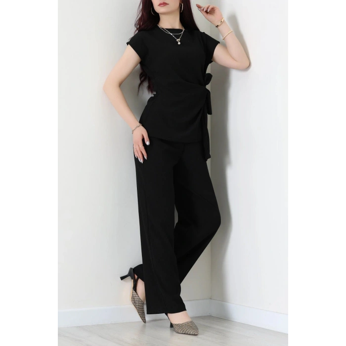 Yandan Bağlamalı Bürümcük Takım Siyah - 55081.599.