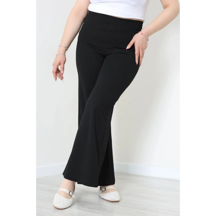 Yandan Fermuarlı Zra Krep Pantolon Siyah - 71444.2132.
