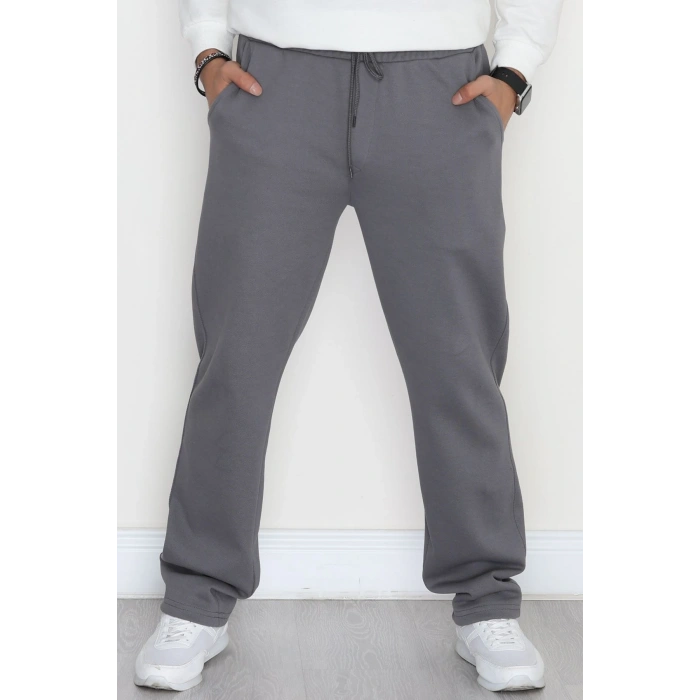 Yanları Çımalı Pike Erkek Pantolon Antrasit - 42622.1837.