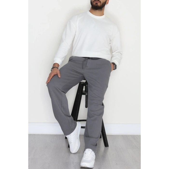 Yanları Çımalı Pike Erkek Pantolon Antrasit - 42622.1837.