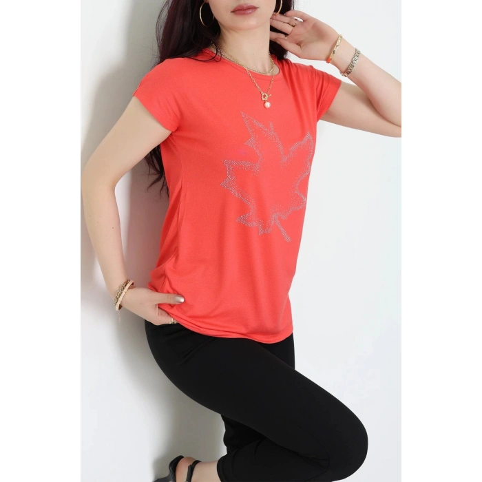 Yaprak Desenli Bluz Yavruağzı - 43984.599.