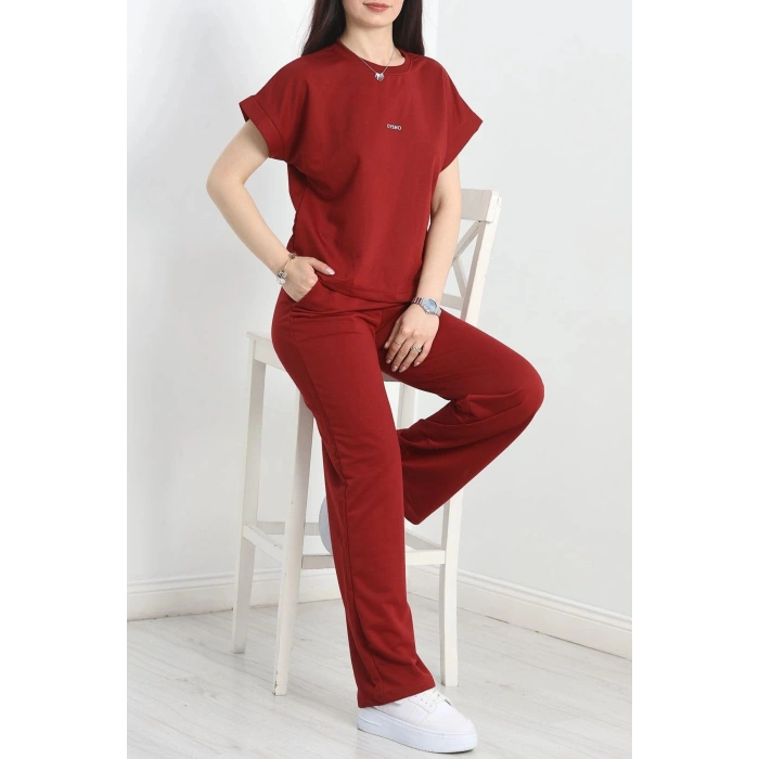 Yarasa Kol 2 İplik Wortex Takım Bordo - 80304.1878.
