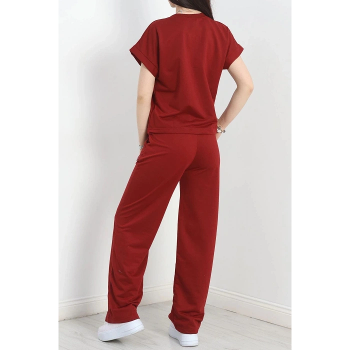 Yarasa Kol 2 İplik Wortex Takım Bordo - 80304.1878.