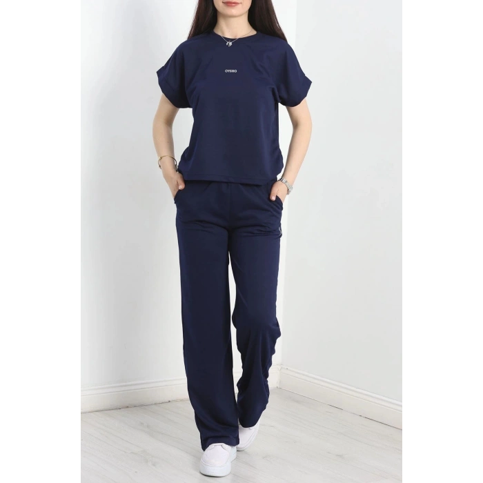 Yarasa Kol 2 İplik Wortex Takım Lacivert - 80304.1878.