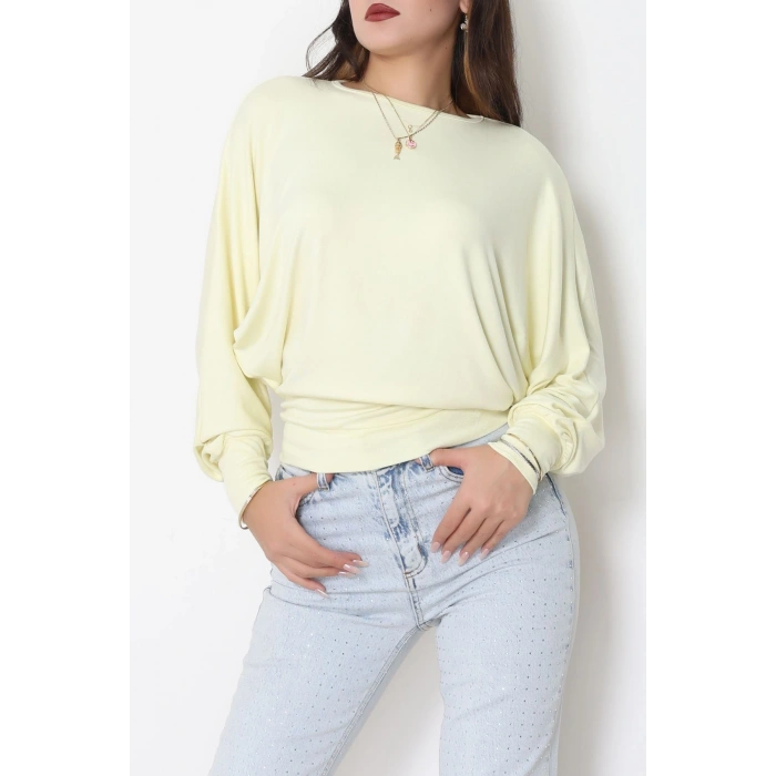 Yarasa Kol Salaş Bluz Sarı - 31740.2115.