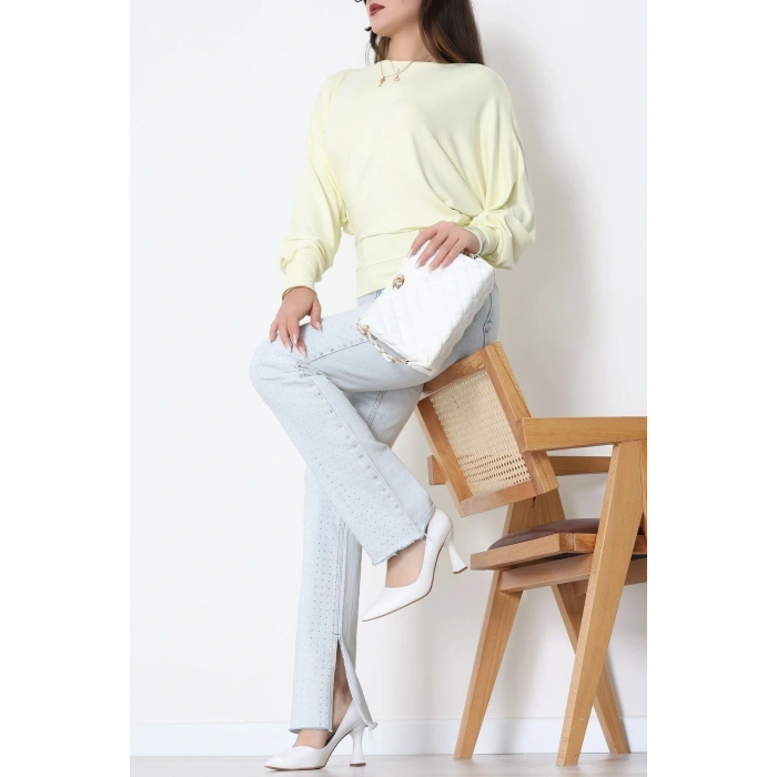 Yarasa Kol Salaş Bluz Sarı - 31740.2115.